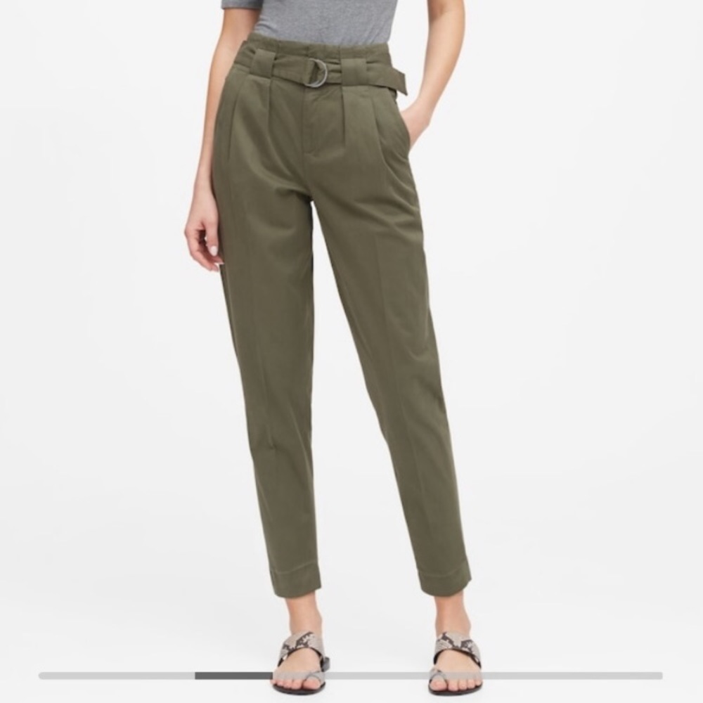 Banana Republic high rise tapered cropped pants